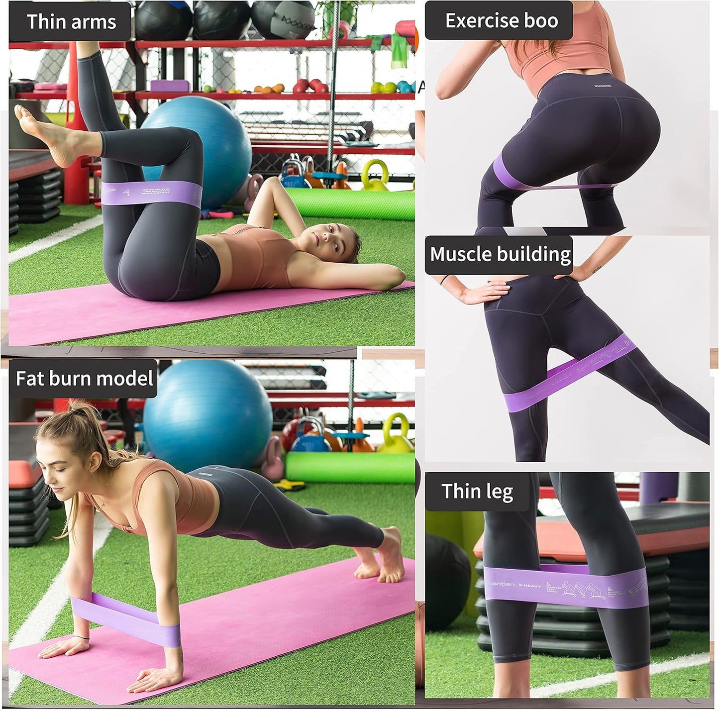 Resistance Bands,Resistance Bands for Women,Arm Resistance Bands,Elastic Band Arm,Elastic Exercise Bands for Home Workout,Strength Training,Physical Therapy (Loop Band Sets)